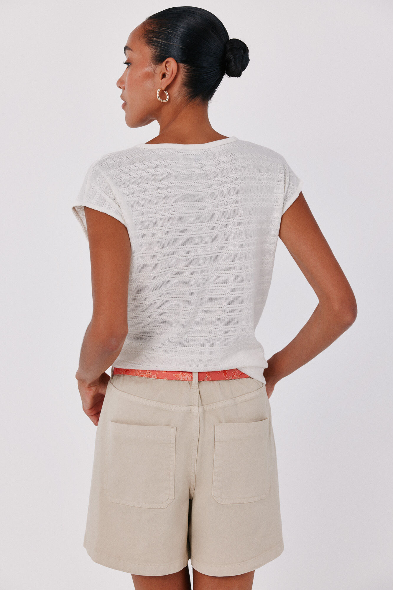 Cortefiel Camiseta estructura rayas