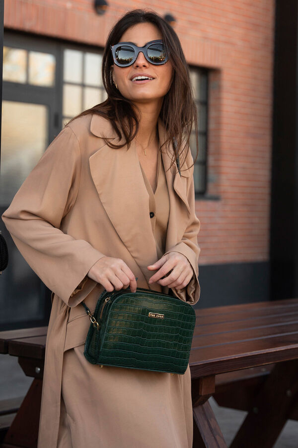 The Code Bolso Casandra piel verde Verde