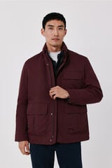 Cortefiel Field jacket with 3 pockets Maroon