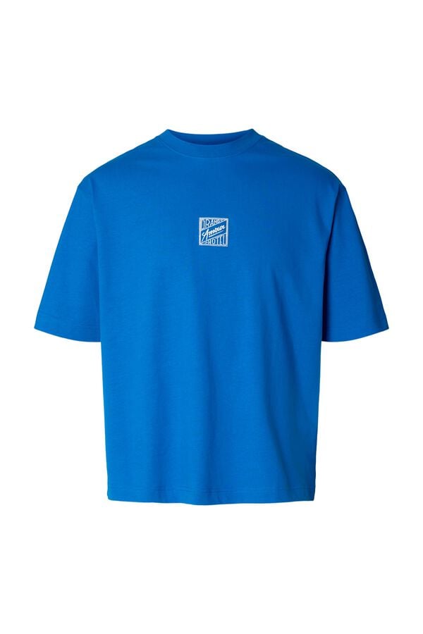 Selected Short-sleeved T-shirt Blue