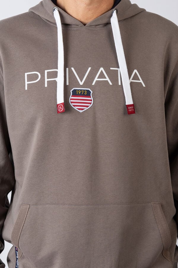 Privata Sweatshirt com capuz e bolsos Tostado