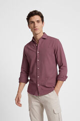 Silbon Structured sport shirt Maroon