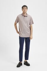 Selected Polo coolmax de algodão orgânico Subiu