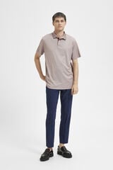 Cortefiel Coolmax polo shirt in organic cotton Pink