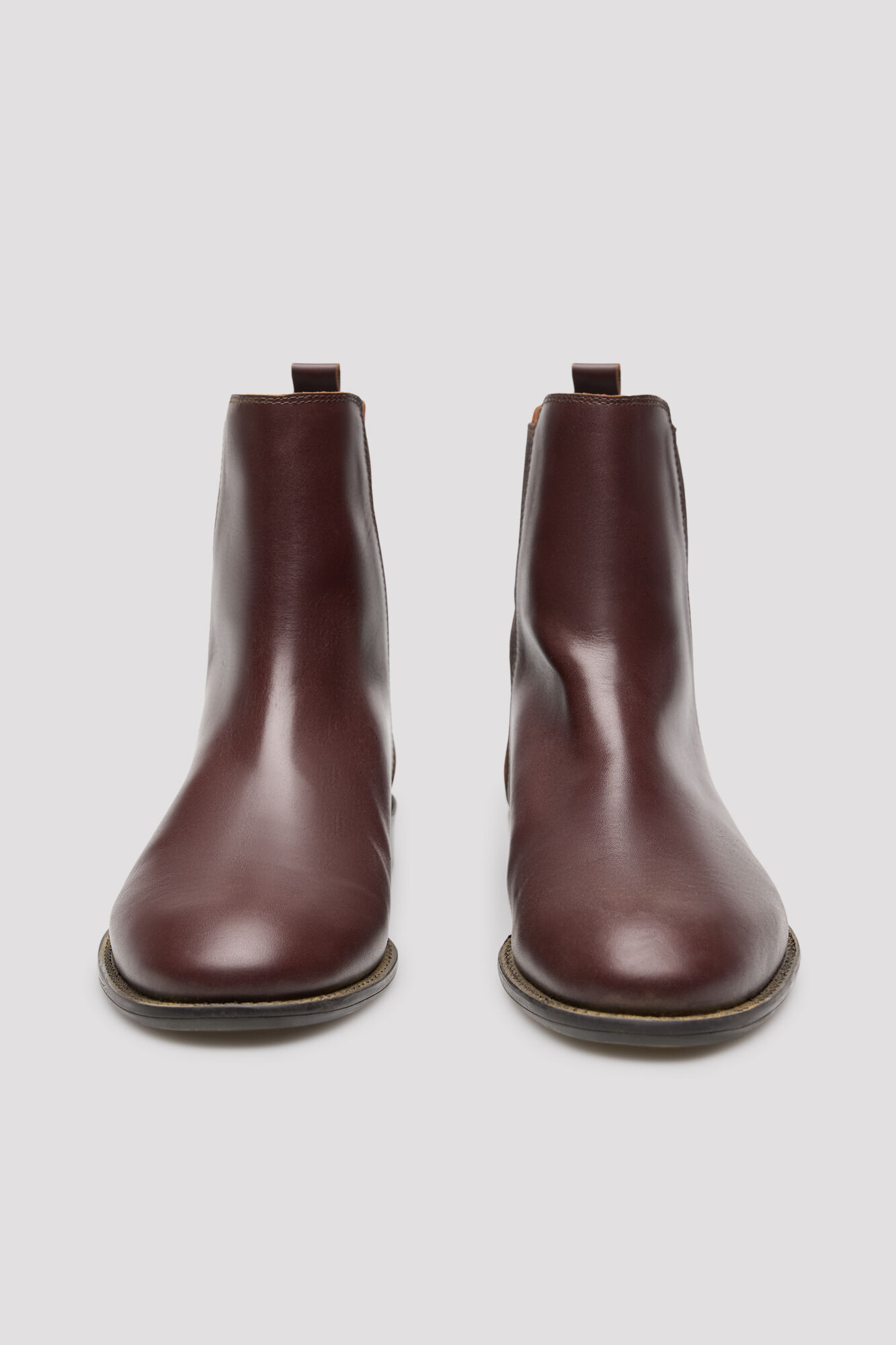 Cortefiel Leather elasticated ankle boot