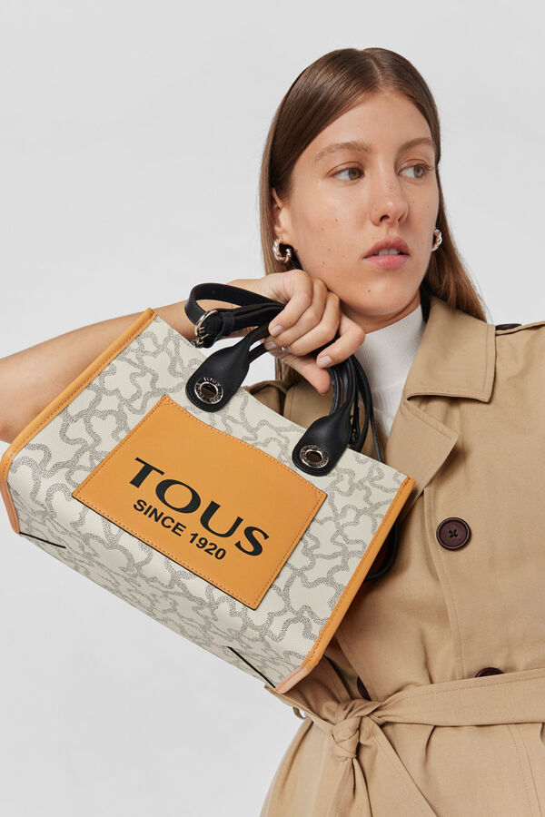 Tous Shopping mediano beige Amaya Kaos Icon Beige