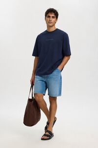 Selected T-shirt de manga curta relaxed