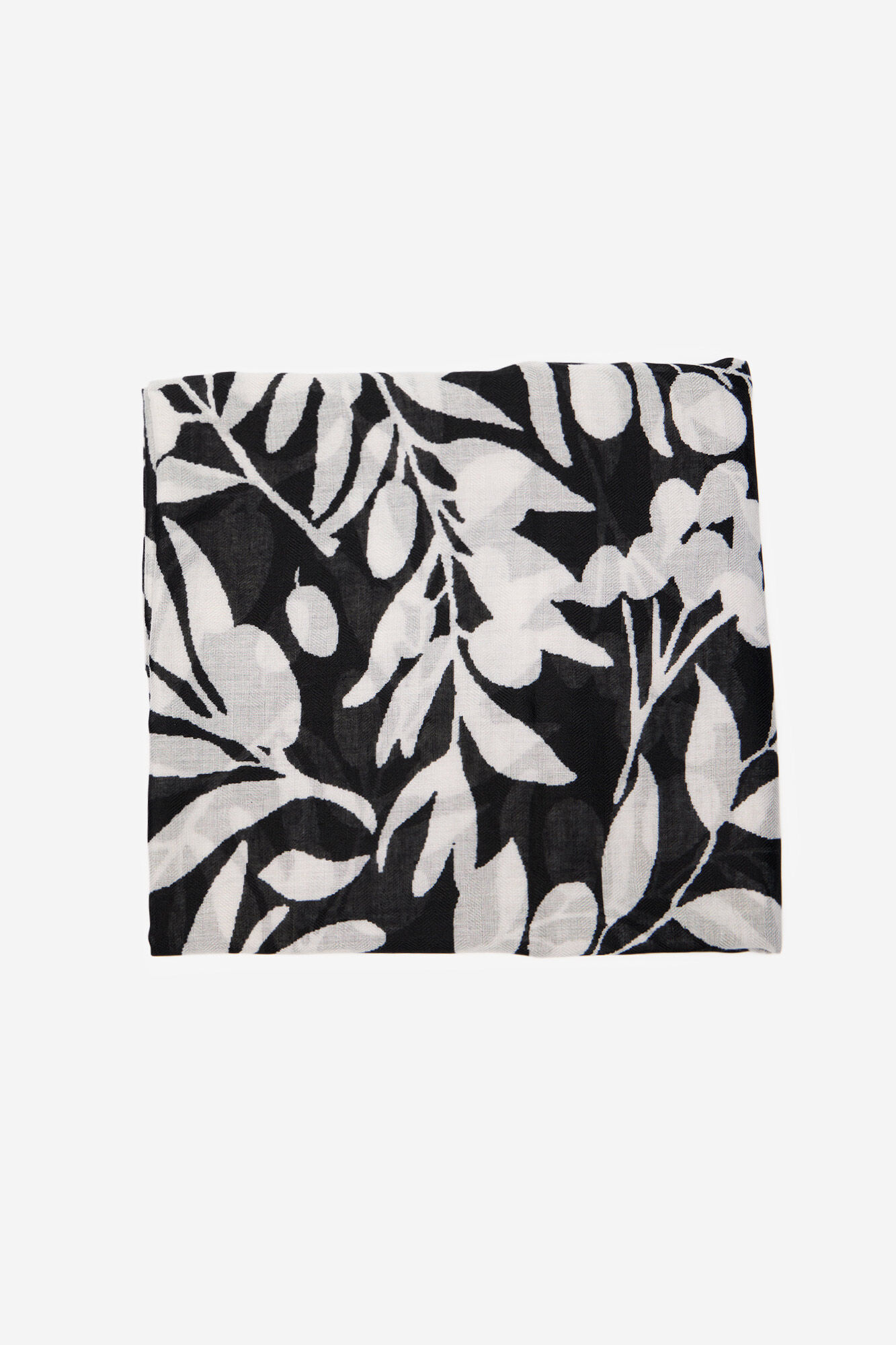 Cortefiel Two-tone floral scarf