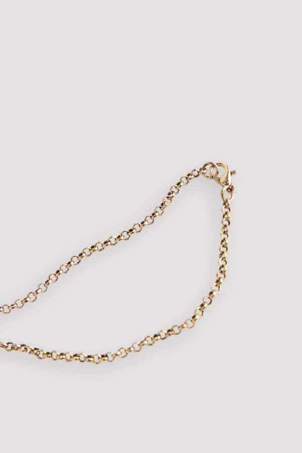 Cortefiel Collar met&aacute;lico esfera Dorado