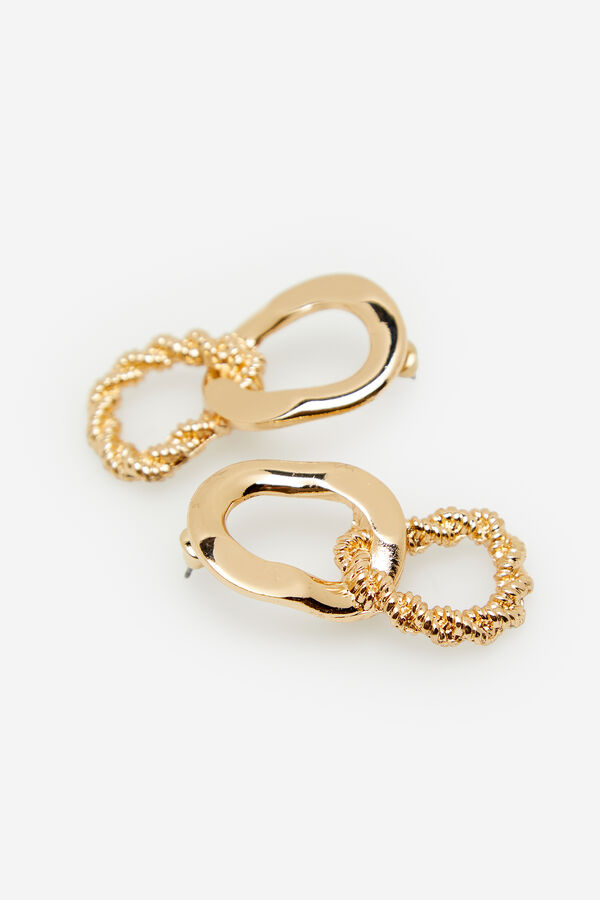 Cortefiel Link earrings Gold