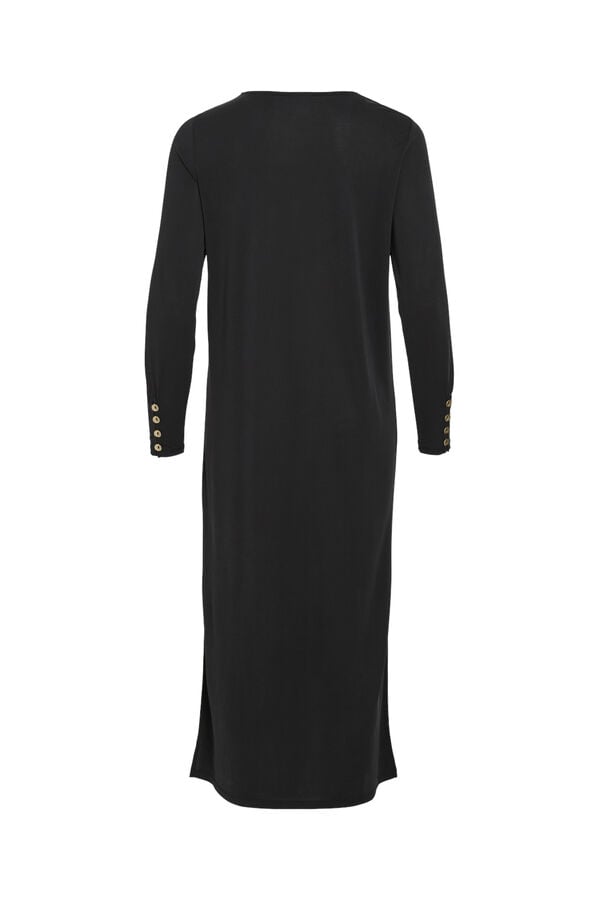 Vila Vestido midi Preto