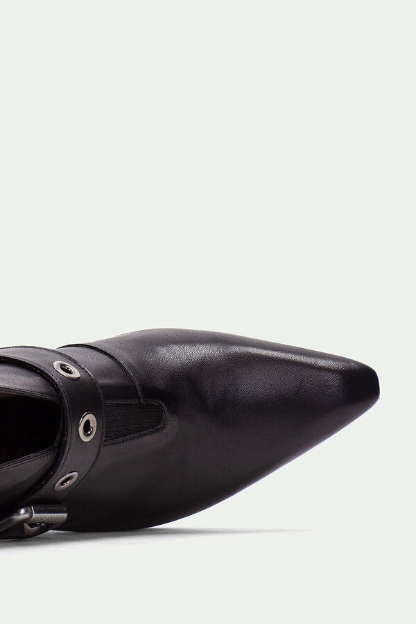 Hispanitas Botins fino com fivela e ilhós ATLANTA Preto