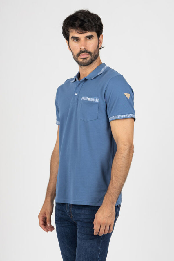 Privata Short sleeve polo shirt Blue