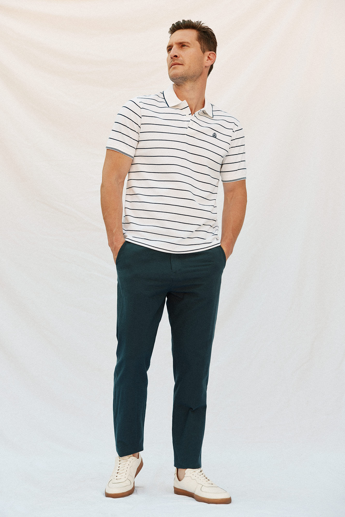 Cortefiel Striped polo shirt