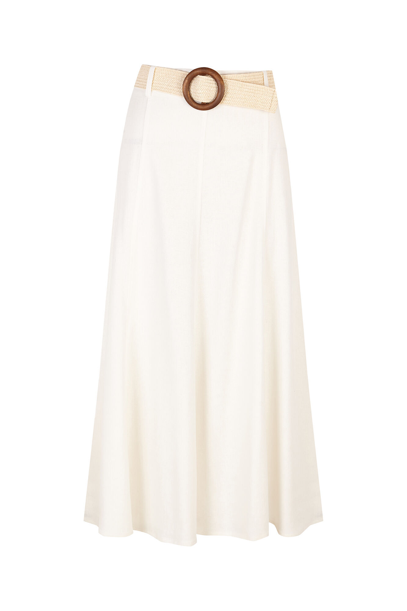 Cortefiel Flared skirt with belt