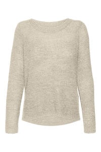 Cortefiel Fine-knit round neck jumper Grey