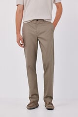 Cortefiel Print regular chinos Brown