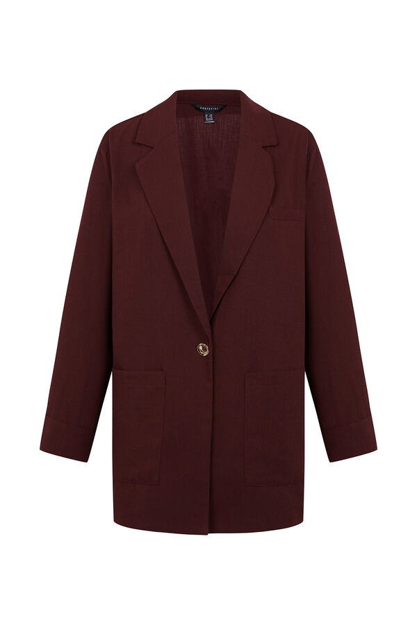 Cortefiel Fluid women's blazer Maroon