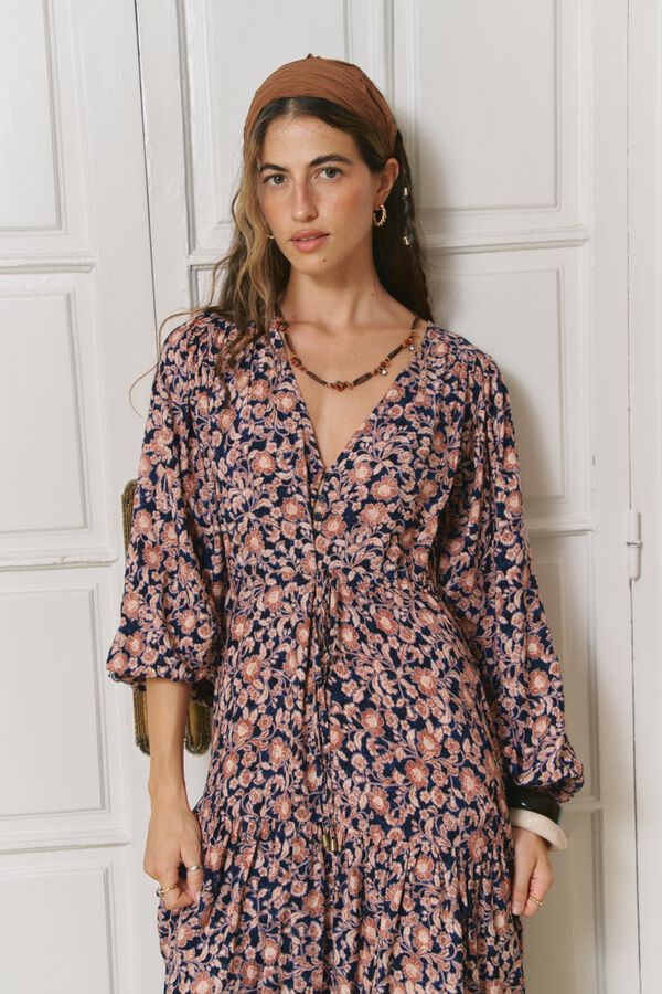 Jaase Vestido maxi Teresa Multicolorido