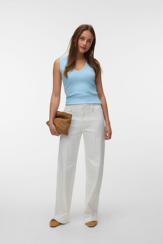 Pantalón ancho denim
