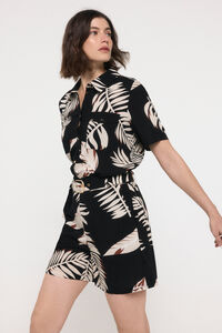 Vero Moda Camisa de manga corta y cuello solapa