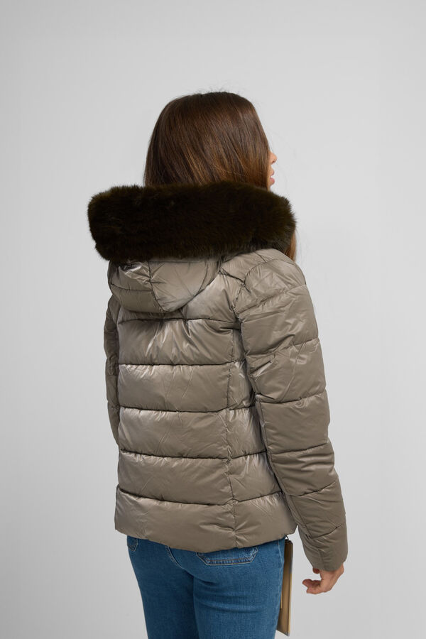 Silbon Parka curta acolchoada Verde