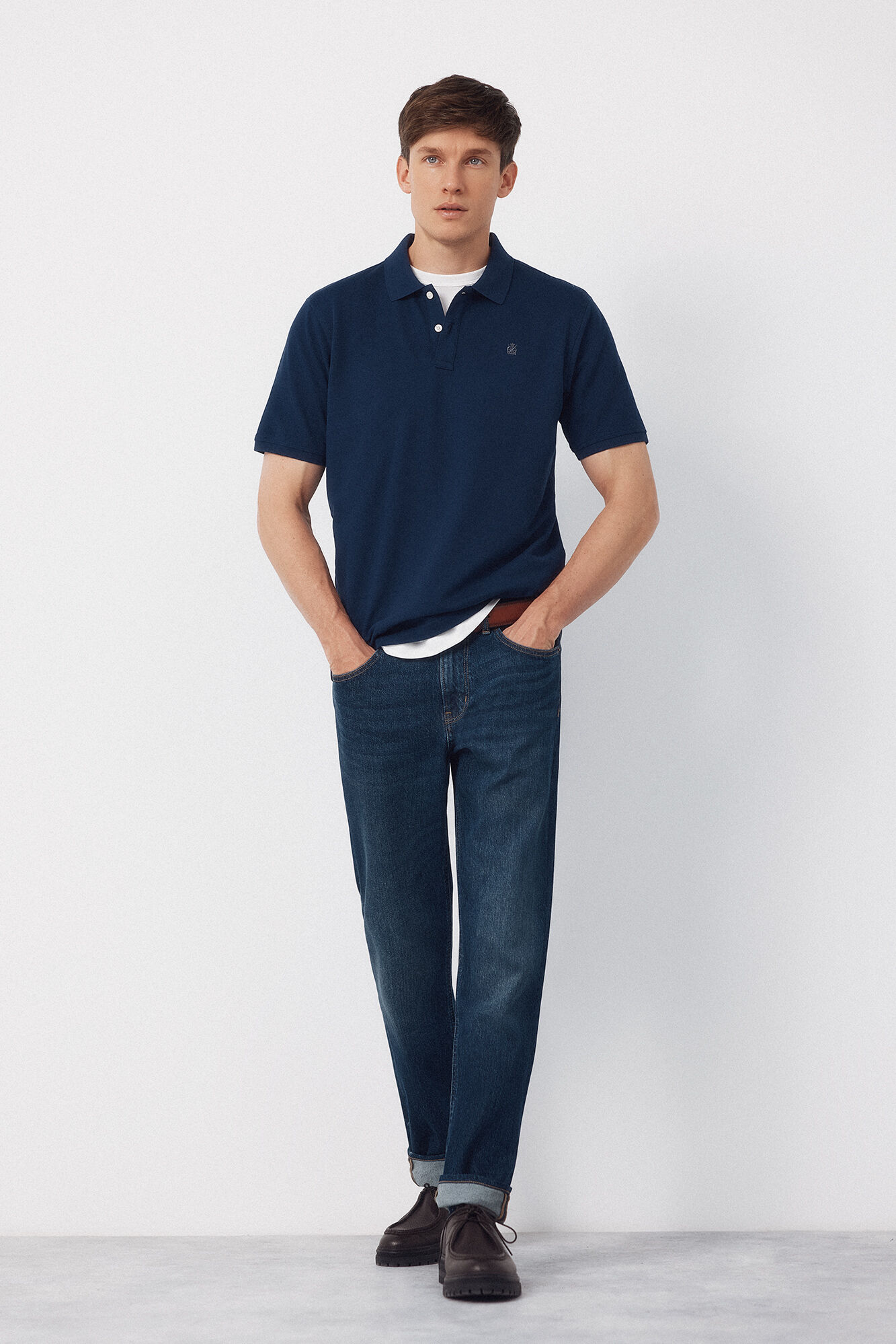 Cortefiel Basic piqu&eacute; polo shirt