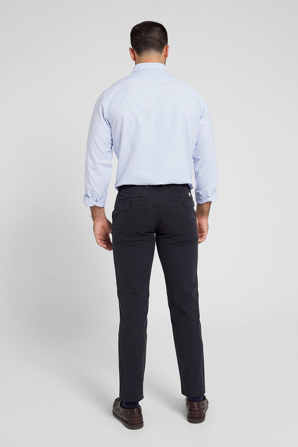 Silbon Casual navy blue chinos Navy