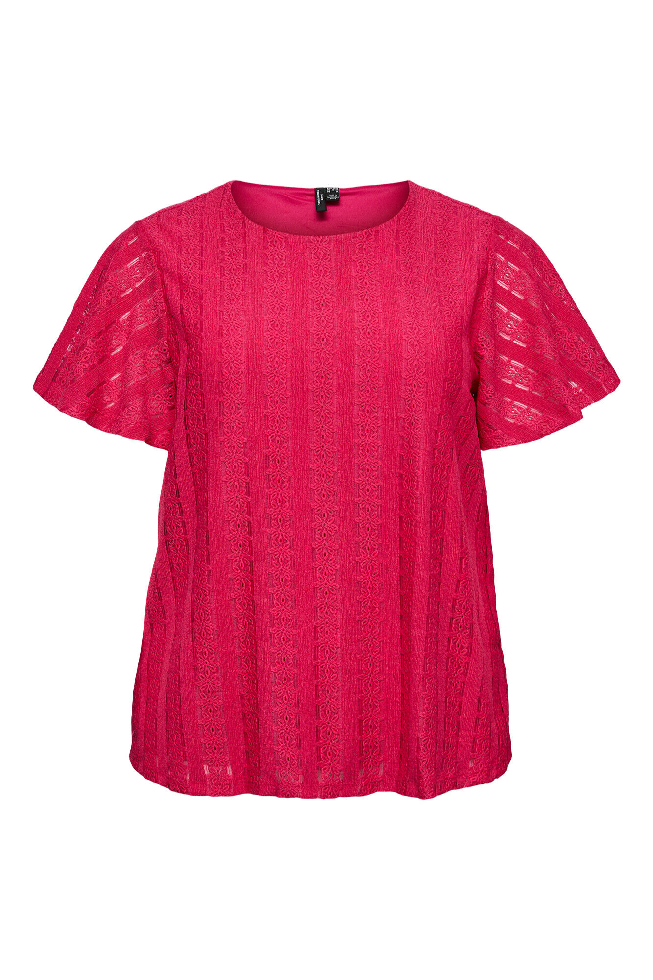 Vero Moda Curve Top de manga curta com bordados tamanho grande