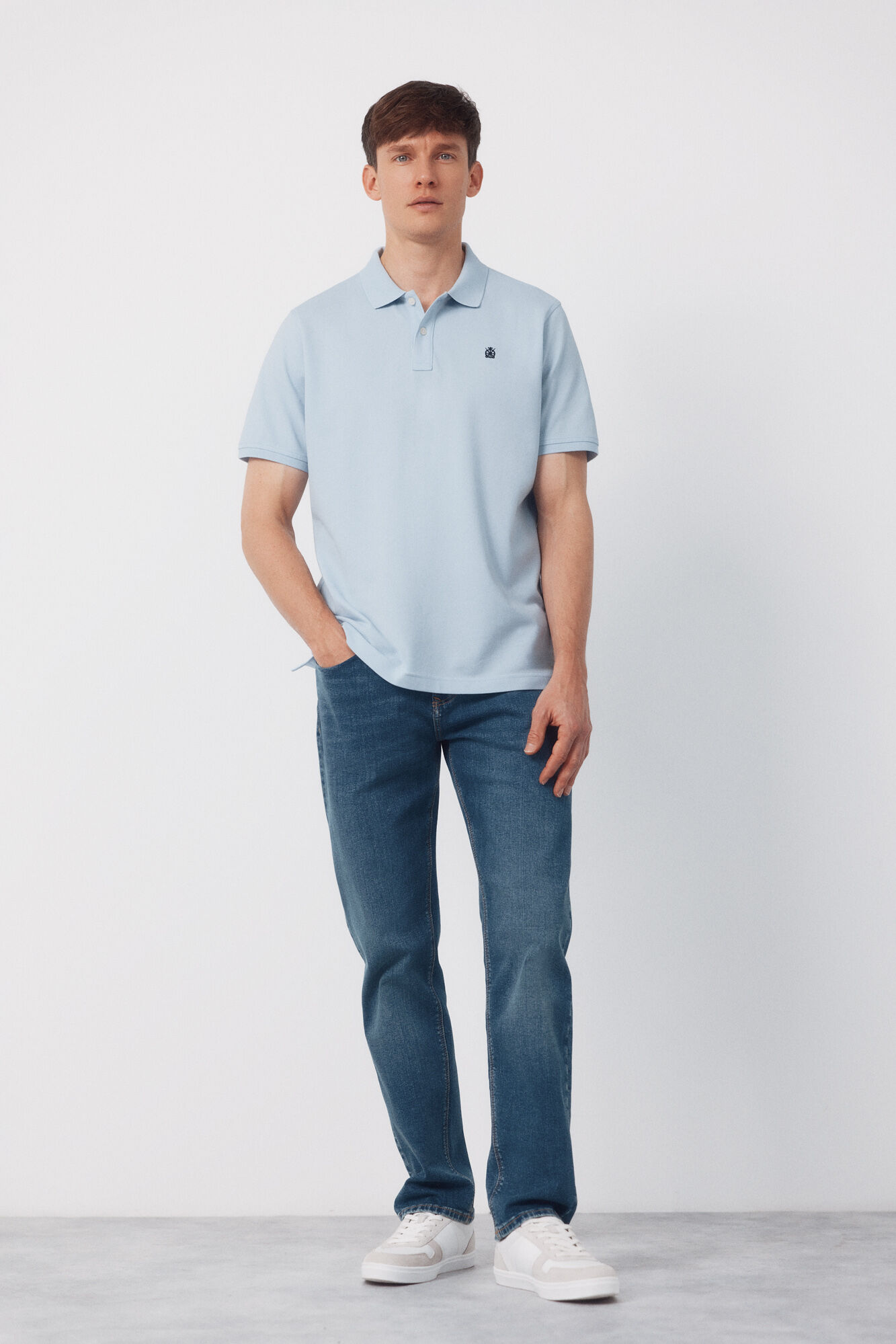 Cortefiel Basic piqu&eacute; polo shirt