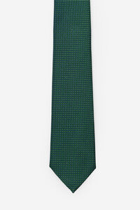 Cortefiel Natural silk tie Green