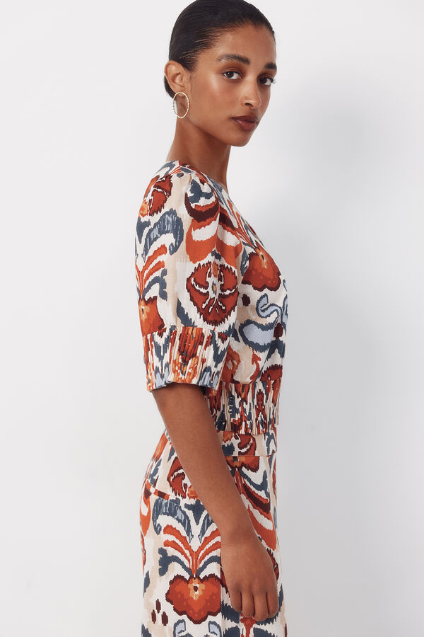 Cortefiel Printed blouse Multicolour
