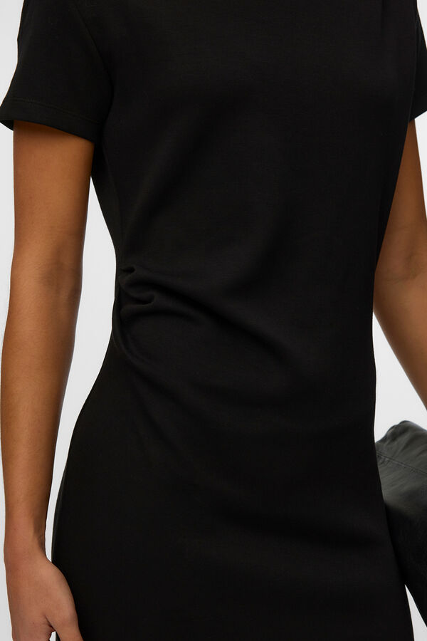 Vero Moda Vestido curto de manga curta Preto