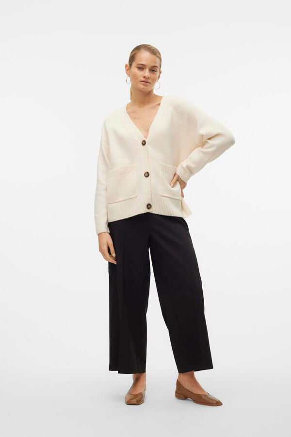 Vero Moda Cárdigan con bolsillos Beige