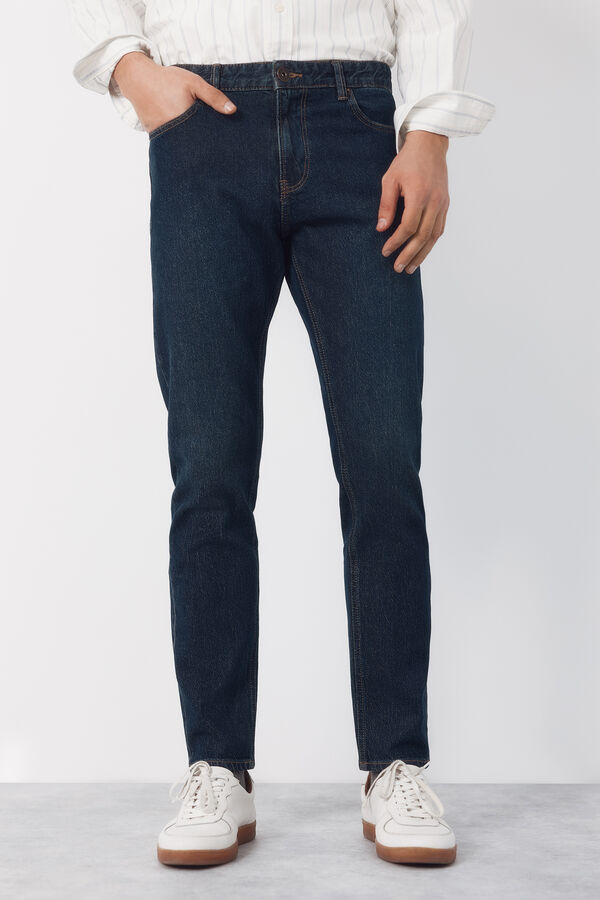 Cortefiel Pantal&oacute;n vaquero slim fit Azul marino