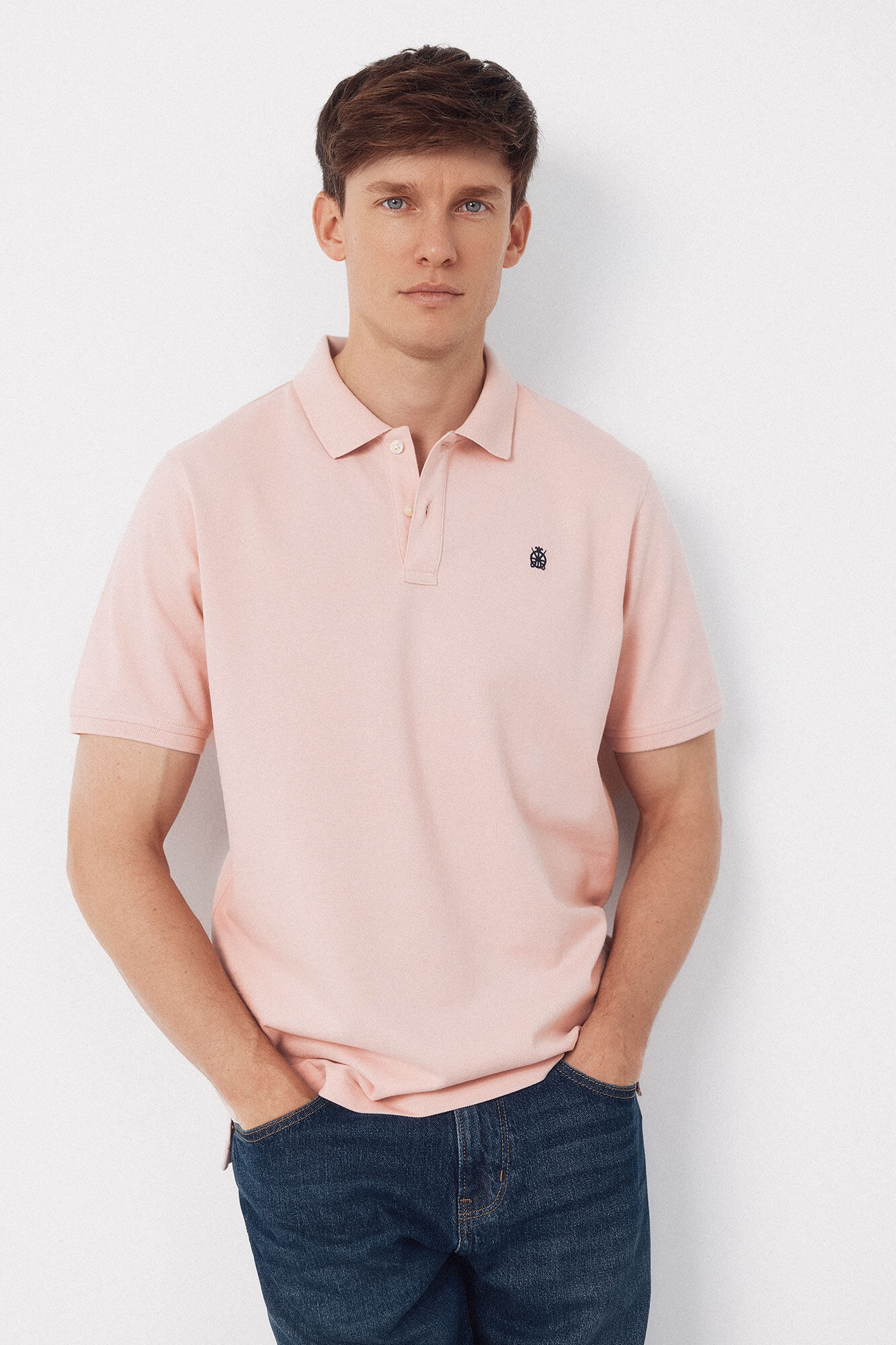 Cortefiel Basic piqu&eacute; polo shirt