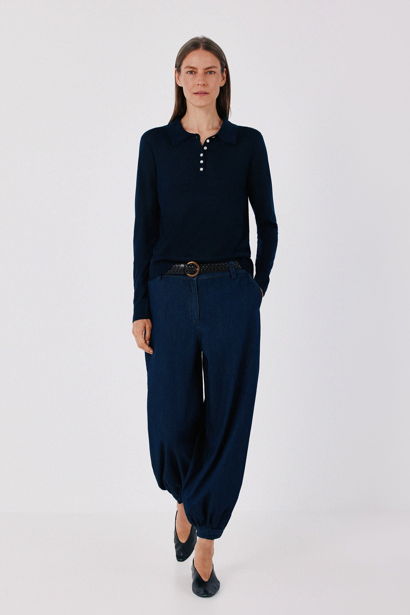 Cortefiel Fine knit polo shirt