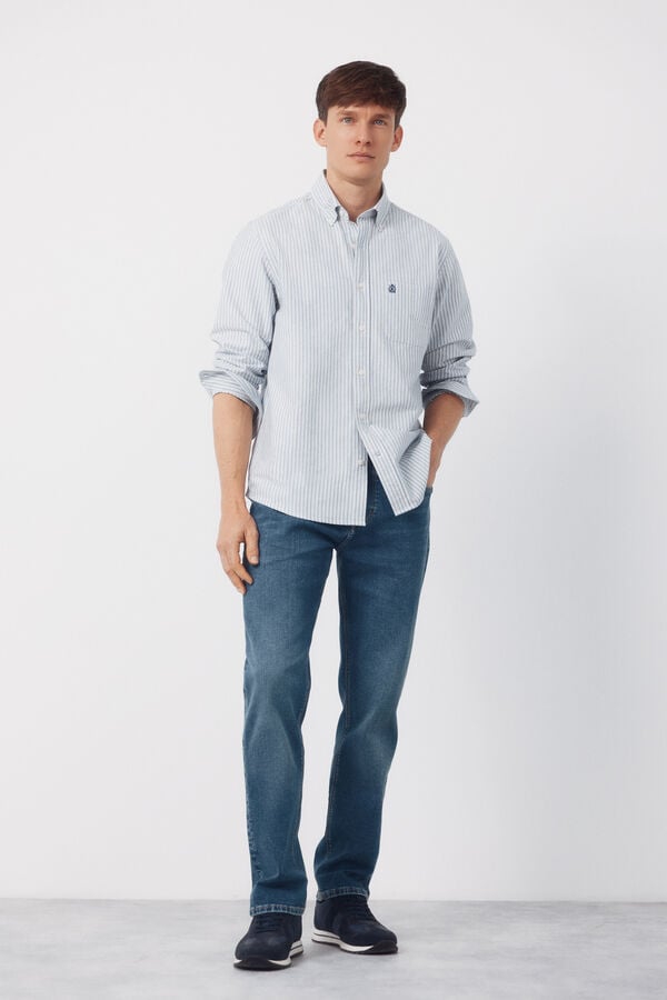 Cortefiel Regular fit jeans Blue