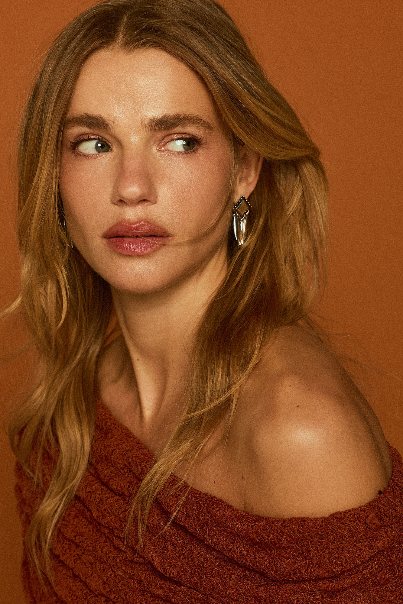 Slowlove Pendientes espigas met&aacute;licas