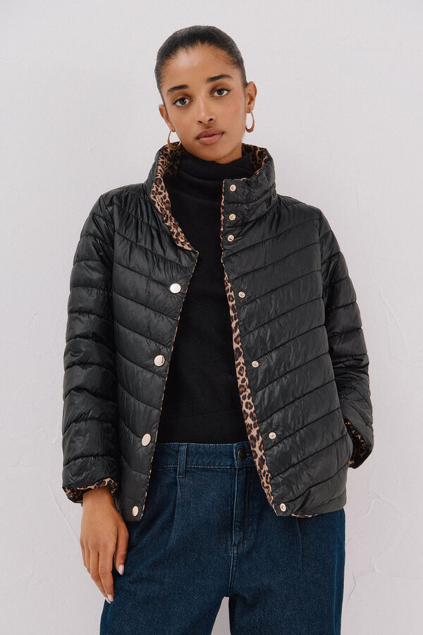 Cortefiel Reversible Thermolite® jacket Black