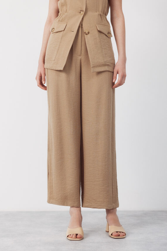 Pantalón fluido doble pinzas