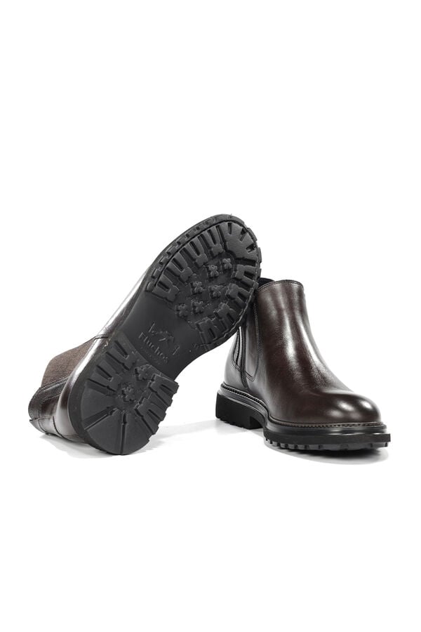 Fluchos Botim Lincon para homem Castanho