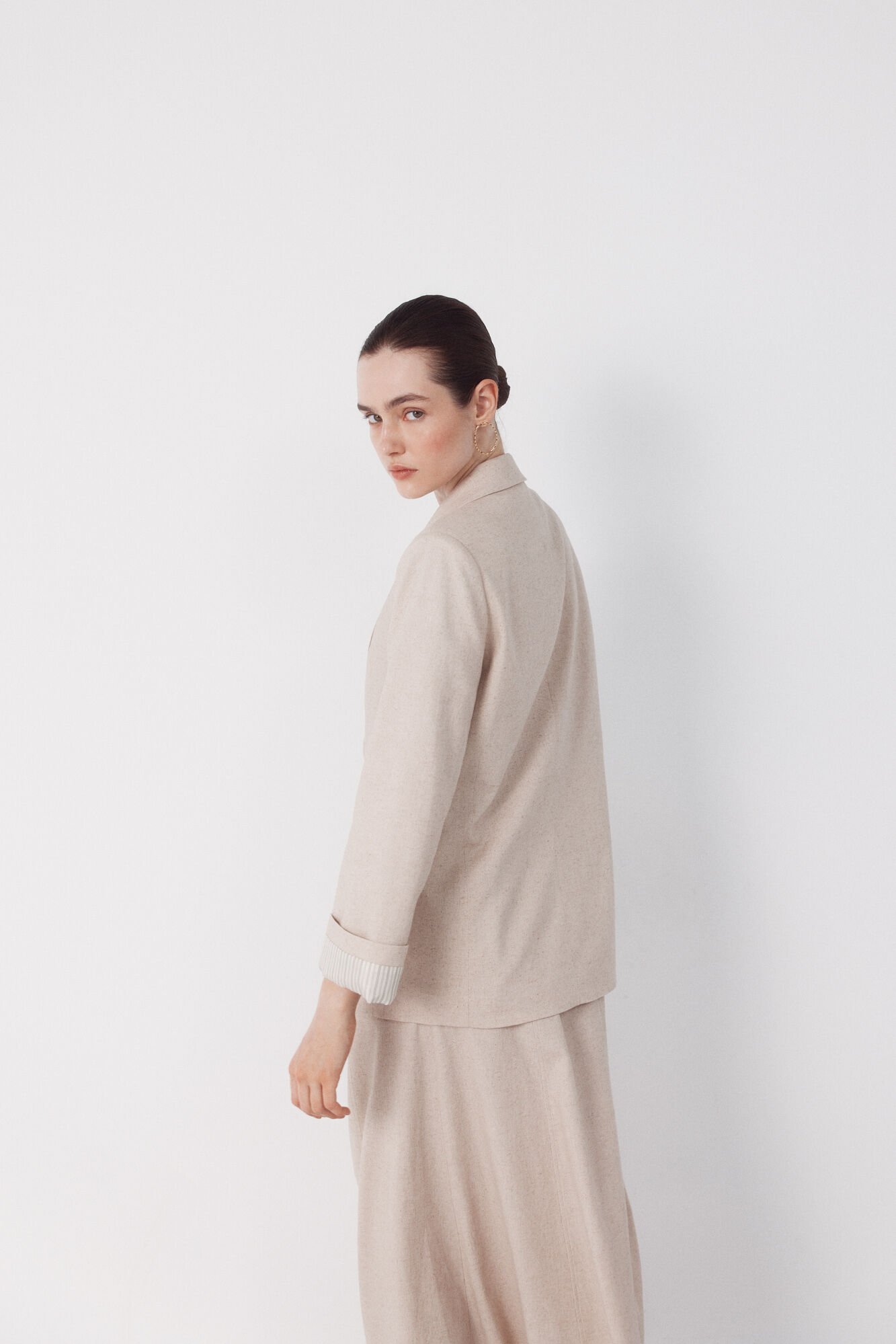 Cortefiel Blazer fabric with linen