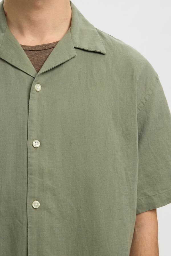 Selected Camisa de manga curta Verde