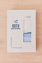 OOTO Pack 2 boxer em tecido Azul