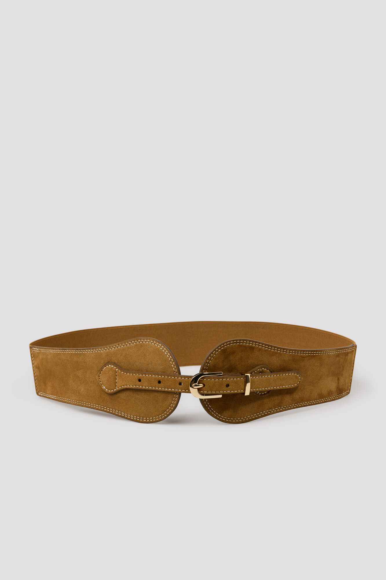 Cortefiel Metal buckle cummerbund Nude