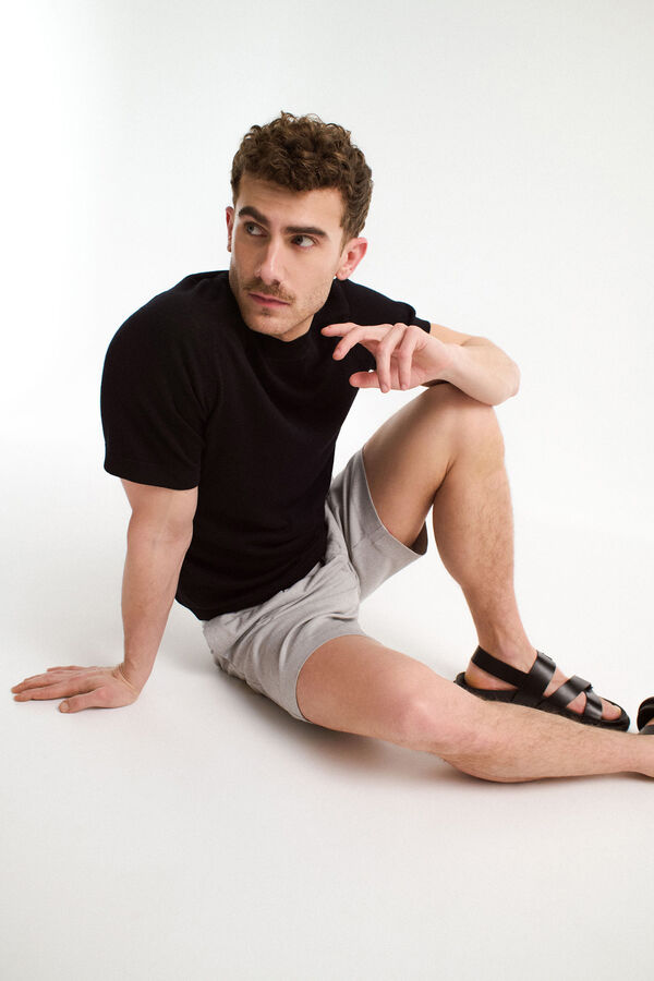 Selected Camiseta 100% lana merino Negro