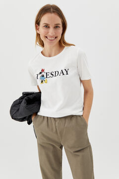 Cortefiel T-shirt da Disney Marfim