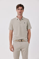 Cortefiel Piqu&eacute; basic polo shirt Beige