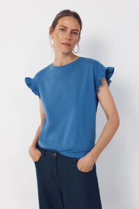 Cortefiel Camiseta b&aacute;sica volante